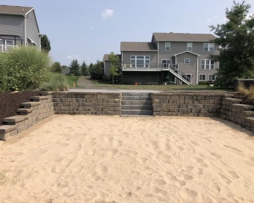Sandy Beach Retaining Wall