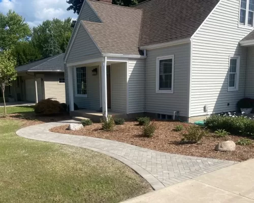 front sidewalk